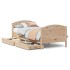 Estructura de cama sin colchón madera maciza de pino 90x190