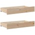 Estructura de cama sin colchón madera maciza de pino 200x200