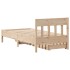 Estructura de cama sin colchón madera maciza de pino 90x200