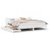 Estructura de cama con cajones madera maciza de pino 200x200