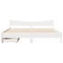 Estructura de cama con cajones madera maciza de pino 200x200