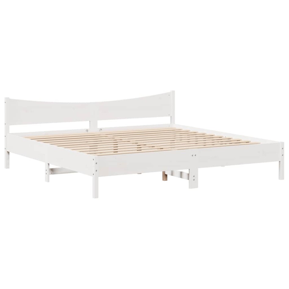 Estructura de cama con cajones madera maciza de pino 200x200