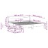 Estructura de cama con cajones madera maciza de pino 200x200