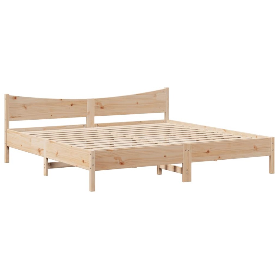 Estructura de cama con cajones madera maciza de pino 180x200