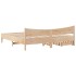 Estructura de cama con cajones madera maciza de pino 180x200