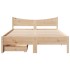 Estructura cama con cajones madera de pino maciza 140x200