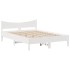Estructura de cama con cajones madera pino blanco 120x190
