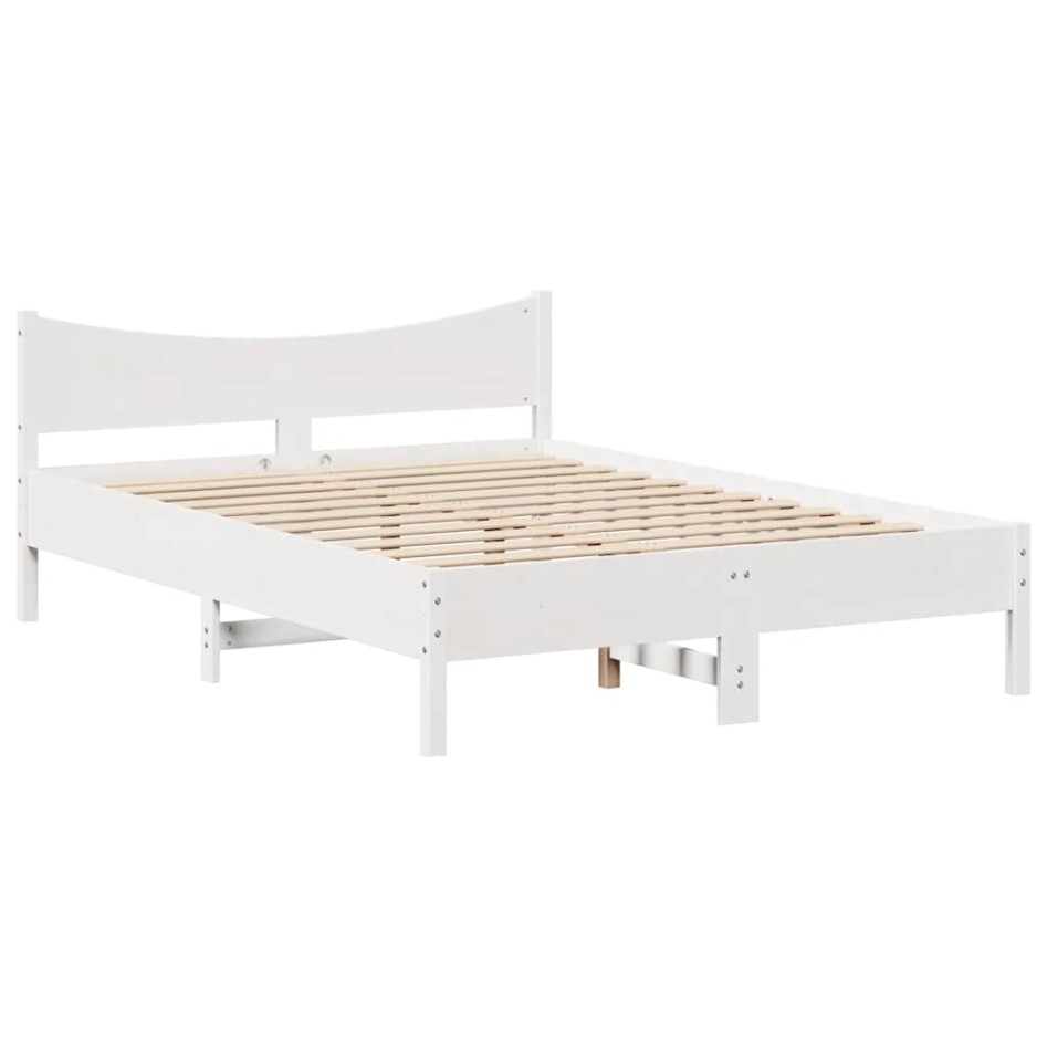 Estructura de cama con cajones madera pino blanco 120x190