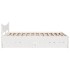 Estructura de cama con cajones madera pino blanco 120x190