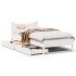 Estructura cama con cajones madera maciza pino blanco 75x190