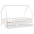 Estructura de cama para niños con cajones madera pino 80x200