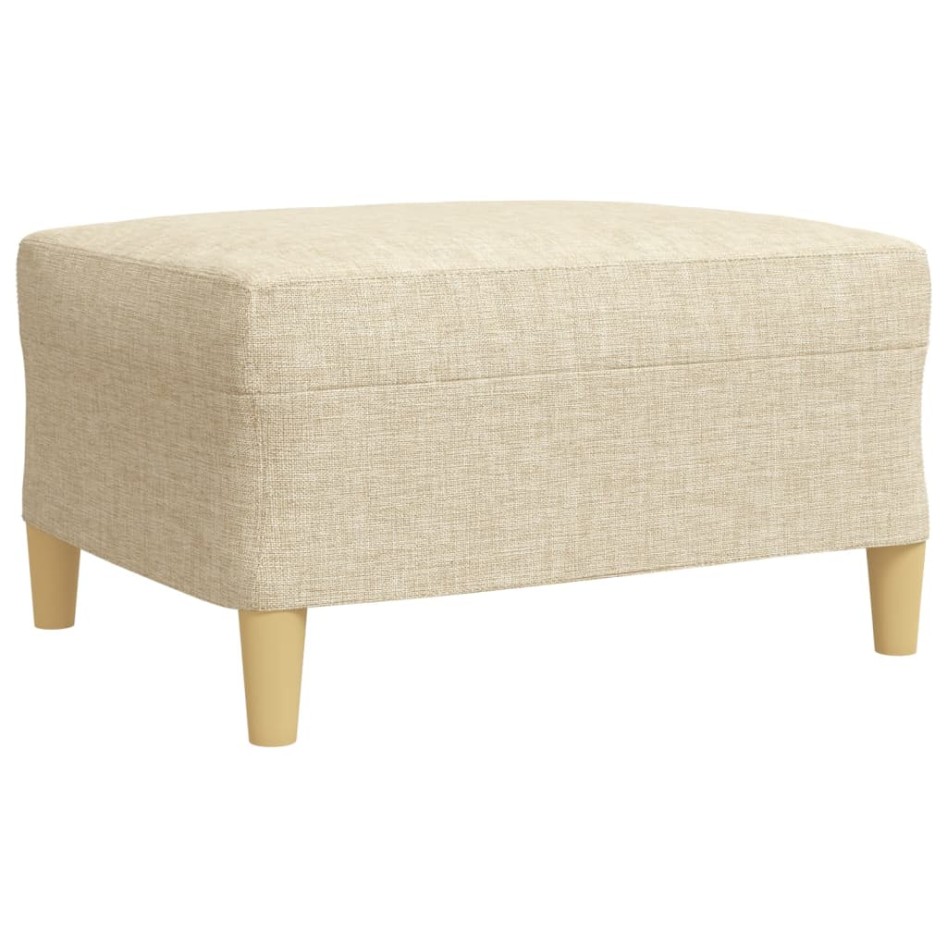 Juego de sofás con reposapiés 3 piezas tela