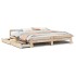 Estructura de cama sin colchón madera maciza de pino 200x200
