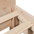 Estructura de cama sin colchón madera maciza de pino 200x200