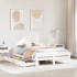 Estructura de cama sin colchón madera de pino blanca 140x200