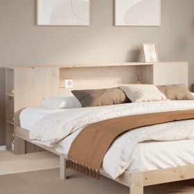 Cabecero de cama con almacenaje madera maciza de pino 180