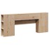 Cabecero de cama con almacenaje madera maciza de pino 180
