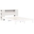 Cabecero de cama almacenaje madera maciza pino blanco 120