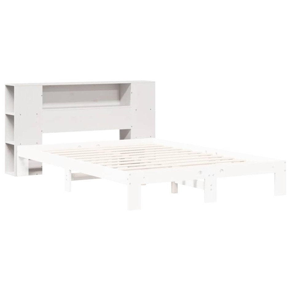Cabecero de cama almacenaje madera maciza pino blanco 150