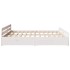 Cama sin colchón madera maciza de pino blanca 180x200