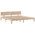 Cama con estantería sin colchón madera maciza de pino