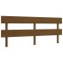 Estructura cama y cabecero madera maciza marrón miel 200x200