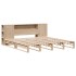 Cama con estantería sin colchón madera maciza 200x200