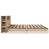 Cama con estantería sin colchón madera maciza 200x200