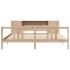 Cama con estantería sin colchón madera maciza de pino