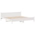 Cama sin colchón madera maciza de pino blanca 180x200