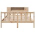 Cama con estantería sin colchón madera maciza de pino