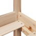 Cama con estantería sin colchón madera maciza de pino