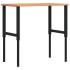 Banco de trabajo rectangular madera maciza 100x60x(71,5-98)