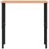 Banco de trabajo rectangular madera maciza 100x60x(71,5-98)