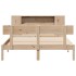 Cama con estantería sin colchón madera maciza de pino