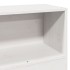Cama con estantería sin colchón madera maciza blanca 75x190