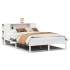 Cama con estantería sin colchón madera maciza blanca 160x200