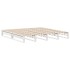 Cama con estantería sin colchón madera maciza blanca 180x200