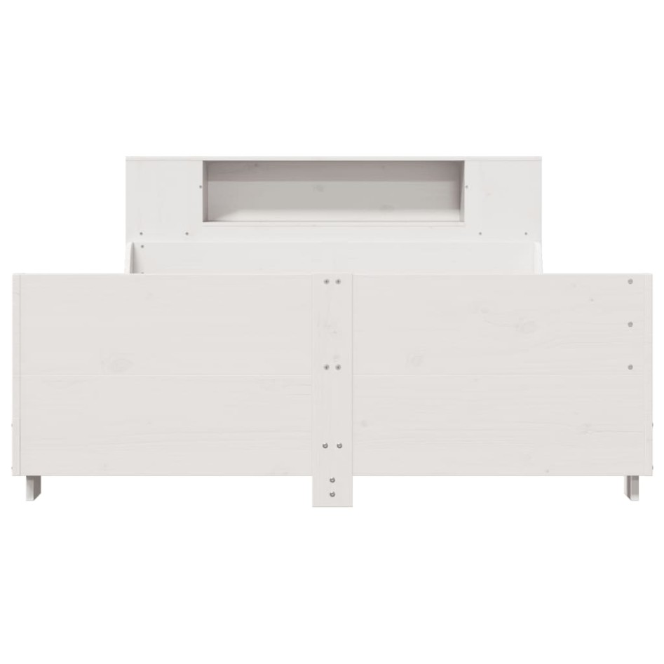 Estructura de cama sin colchón madera maciza de pino 160x200