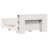 Estructura de cama sin colchón madera maciza de pino 160x200