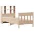 Estructura de cama sin colchón madera maciza de pino 100x200