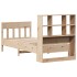 Estructura de cama sin colchón madera maciza de pino 100x200