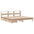 Cama con estantería sin colchón madera maciza de pino