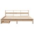 Cama con estantería sin colchón madera maciza de pino