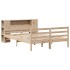 Cama con estantería sin colchón madera maciza de pino
