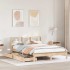 Cama con estantería sin colchón madera maciza de pino