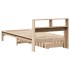 Cama con estantería sin colchón madera maciza de pino 90x190