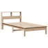 Cama con estantería sin colchón madera maciza de pino 90x190