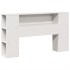 Estructura de cama sin colchón madera de pino blanca 140x190