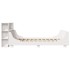 Estructura de cama sin colchón madera de pino blanca 140x190